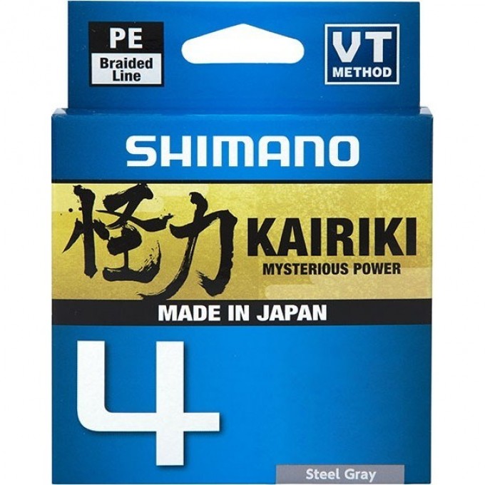 Леска плетёная SHIMANO KAIRIKI 4 PE 150 м серая 0.215 мм 16.7 кг LDM54TE2521515S