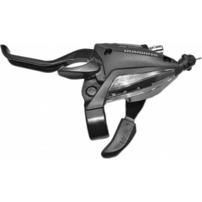 Шифтер тормозная ручка SHIMANO TOURNEY, EF500, левый, 3 скорости, трос, черный ESTEF5002LSBL