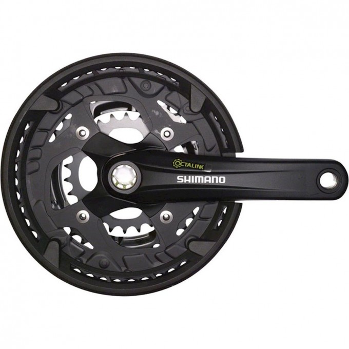 Система SHIMANO ALIVIO, T4010, для 3x9 скоростей, 175мм, Octalink, 44/32/22T без каретки, черный, с защитой EFCT4010E422CL Система SHIMANO ALIVIO, T4010, для 3x9 скоростей, 175мм, Octalink, 44/32/22T без каретки, черный, с защитой EFCT4010E422CL