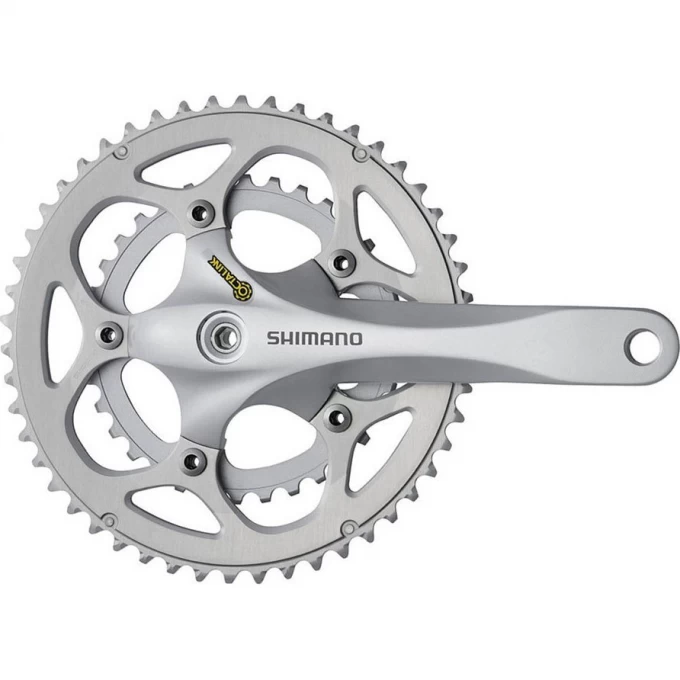 Система SHIMANO R345, 175 мм, OCTALINK, 50/34T без каретки, 9 скоростей, серебристый EFCR345E04XS Система SHIMANO R345, 175 мм, OCTALINK, 50/34T без каретки, 9 скоростей, серебристый EFCR345E04XS