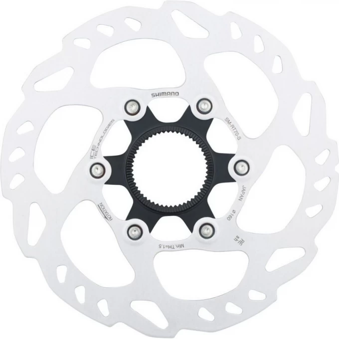 Тормозной диск SHIMANO SLX, RT70, 160 мм, CENTER LOCK ISMRT70S Тормозной диск SHIMANO SLX, RT70, 160 мм, CENTER LOCK ISMRT70S