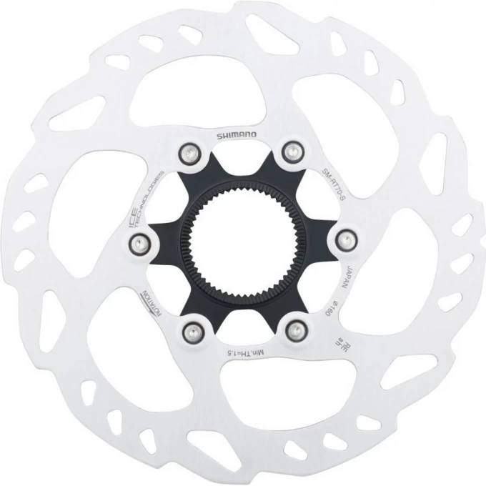 Тормозной диск SHIMANO SLX, RT70, 160мм, C.LOCK, внешние шлицы, стопорные кольца ISMRT70SE Тормозной диск SHIMANO SLX, RT70, 160мм, C.LOCK, внешние шлицы, стопорные кольца ISMRT70SE