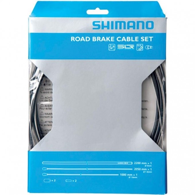 Трос и оплетка тормоза SHIMANO шоссе, трос 1000 мм/2050 мм нержавейка, Y80098019 Трос и оплетка тормоза SHIMANO шоссе, трос 1000 мм/2050 мм нержавейка, Y80098019
