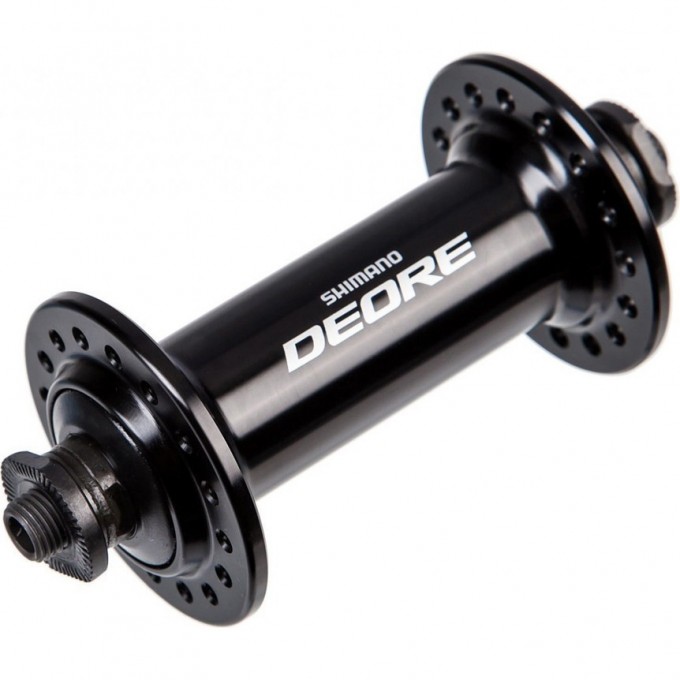 Втулка передняя SHIMANO DEORE, T610, 36 отверстий, QR, черный EHBT610AL Втулка передняя SHIMANO DEORE, T610, 36 отверстий, QR, черный EHBT610AL
