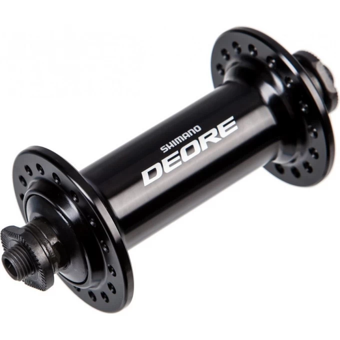 Втулка передняя SHIMANO DEORE, T610, 36 отверстий, QR, черный EHBT610AL Втулка передняя SHIMANO DEORE, T610, 36 отверстий, QR, черный EHBT610AL