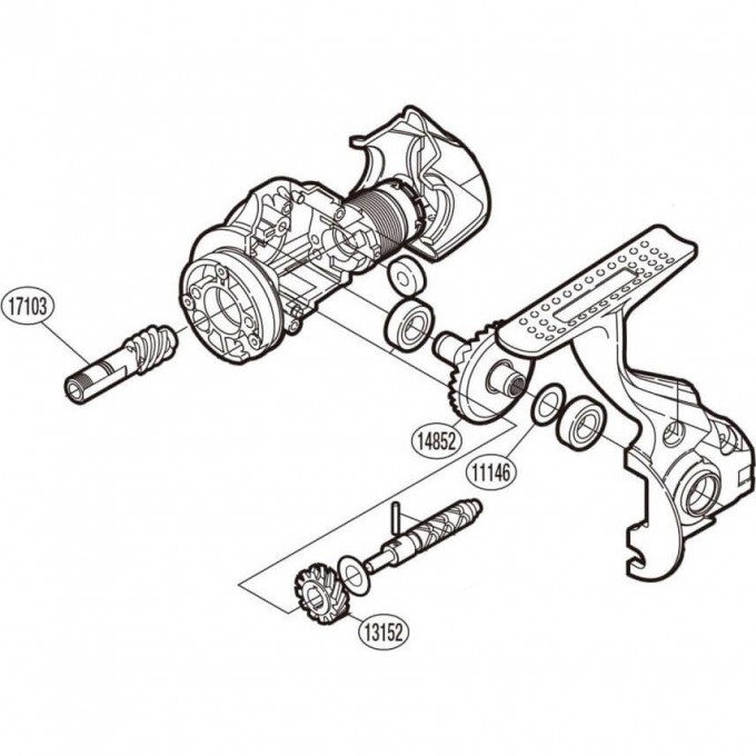 Запчасть для катушки SHIMANO IDLE GEAR шестерня привода бесконечника RD13152 Запчасть для катушки SHIMANO IDLE GEAR шестерня привода бесконечника RD13152