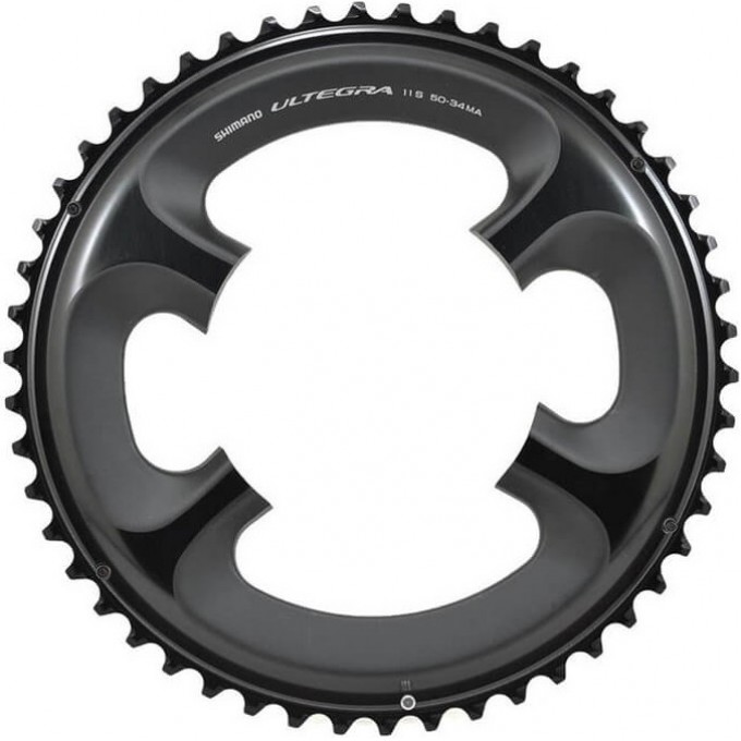 Звезда передняя SHIMANO ULTEGRA FC-6800, 50T-MA, черная, для 50-34T Y1P498060 Звезда передняя SHIMANO ULTEGRA FC-6800, 50T-MA, черная, для 50-34T Y1P498060