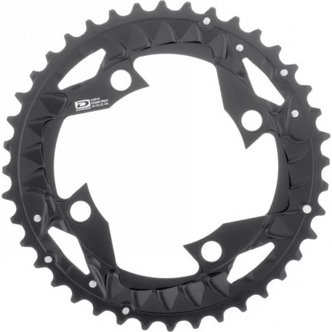 Звезда передняя SHIMANO Y-PART, для FC-M523, 40T-AN, черный Y1PY98020 Звезда передняя SHIMANO Y-PART, для FC-M523, 40T-AN, черный Y1PY98020